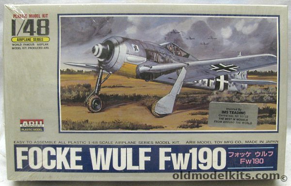 Arii 1/48 Focke Wulf Fw-190 A-8 - VIII/JG300 / VIII/JG2 / IV/JGA - (ex-Otaki), 14 plastic model kit